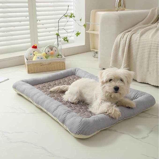 Cooling Dog Bed, Pet Mat with Quilted Design, Cooling Bed - Image 3