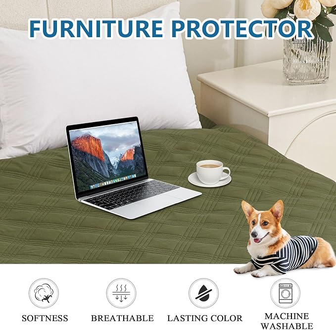 hyha Waterproof Dog Blanket, Reversible Pet Bed Blanket, Soft Sofa Couch Cover - Image 8