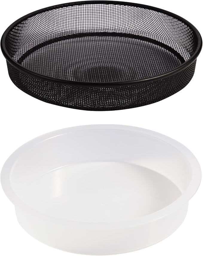 Plastic Round Bird Feeder Bowl and Metal Round Bird Feeder Tray, Wild Birds by Unknown