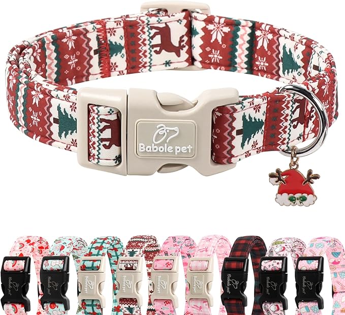 Christmas Dog Collar for Giant Large Dogs by Babolepet