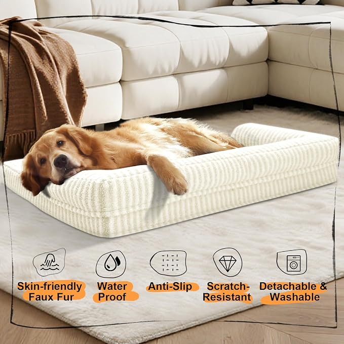 Large Dog Bed Waterproof Orthopedic Foam Dog Beds - Image 6