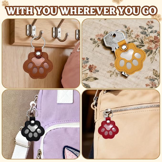 Custom Leather Pet Fur Keychain – Personalized Memorial Keepsake Keyring - Image 6