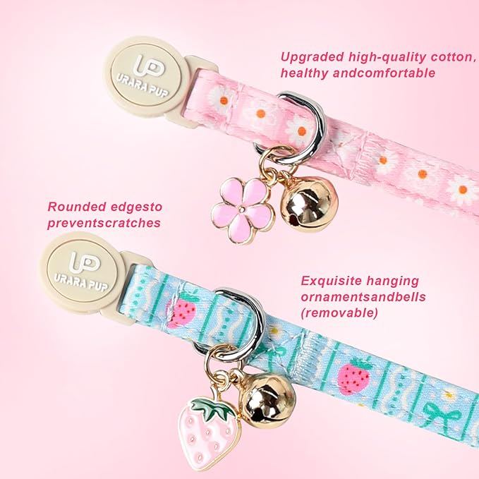 Cat Collar, Cat Collar with Bell, - Image 3
