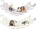 2 Pack Hanging Rat Rope Net, Bird Swing Toy, Parrot Climbing Ladder Bridge by Oooct