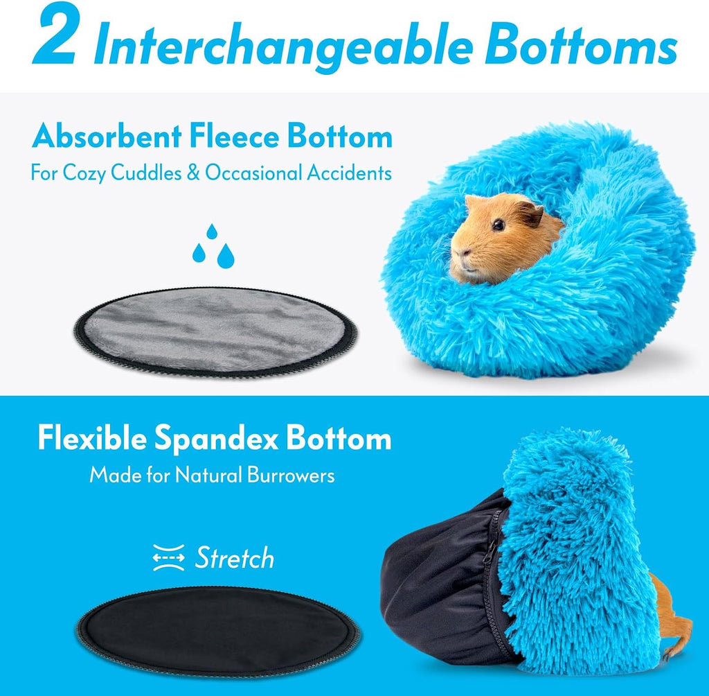 Paw Inspired Furr-O Burrowing Pet Bed, Blue - GlobalHabitat Supply