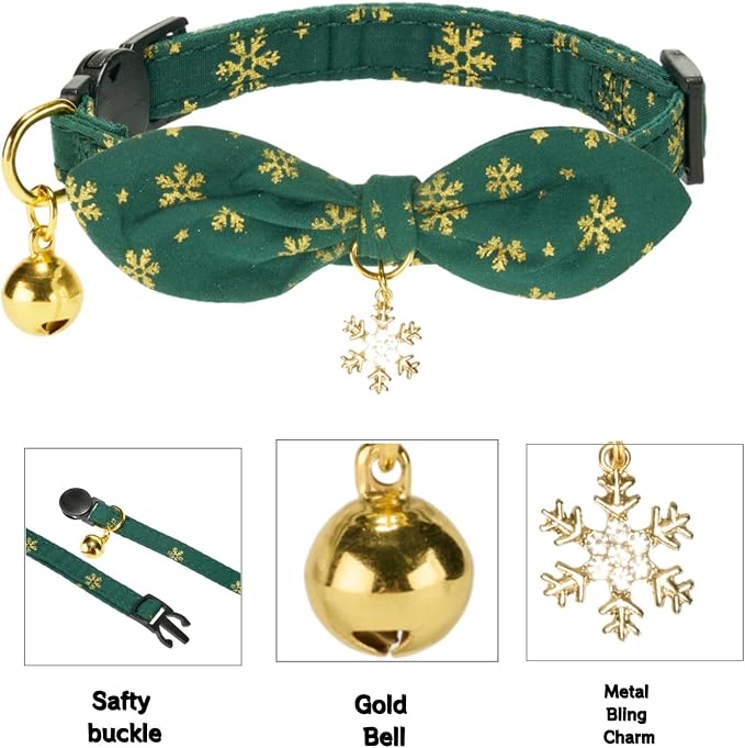 2 Pack Christmas Cat Collar - Image 4
