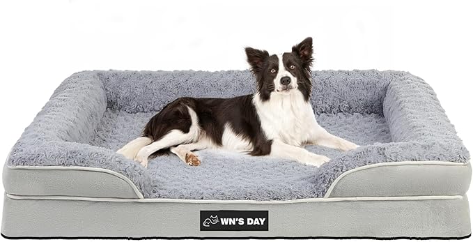 Orthopedic Dog Bed for Large Medium Sized, Washable Memory Foam Large Dog Bed by Unknown