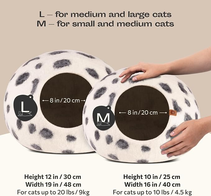 MEOWFIA Cat Cave – Premium Felt Cat Bed - Image 2