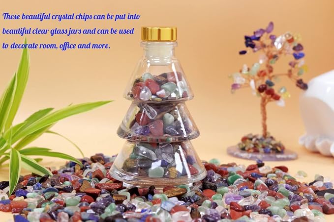 1lb 7 Chakra Aquarium Gravel Rocks Natural Tumbled Healing Crystal Chips Bulk - Image 3