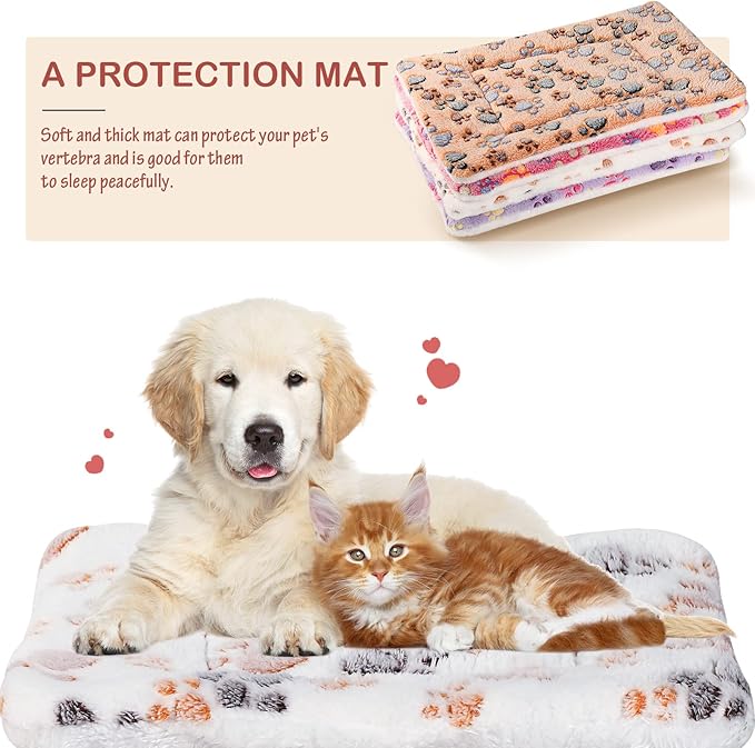 Tuanse 4 Pack Ultra Soft Dog Cat Bed Mat Small Animal Guinea Pig Bed - Image 3