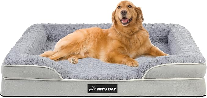 Orthopedic Dog Bed for Large Medium Sized, Washable Memory Foam Large Dog Bed by Unknown