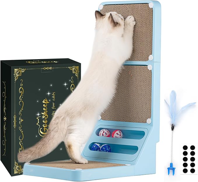 Cat Scratching Board Kitten Scratching Ball Wall Scratchers - Image 2