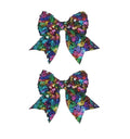 3-inch Sequined Bow Hair Clips For Baby Girls, Kids and Young Women Birthday by Koolgil
