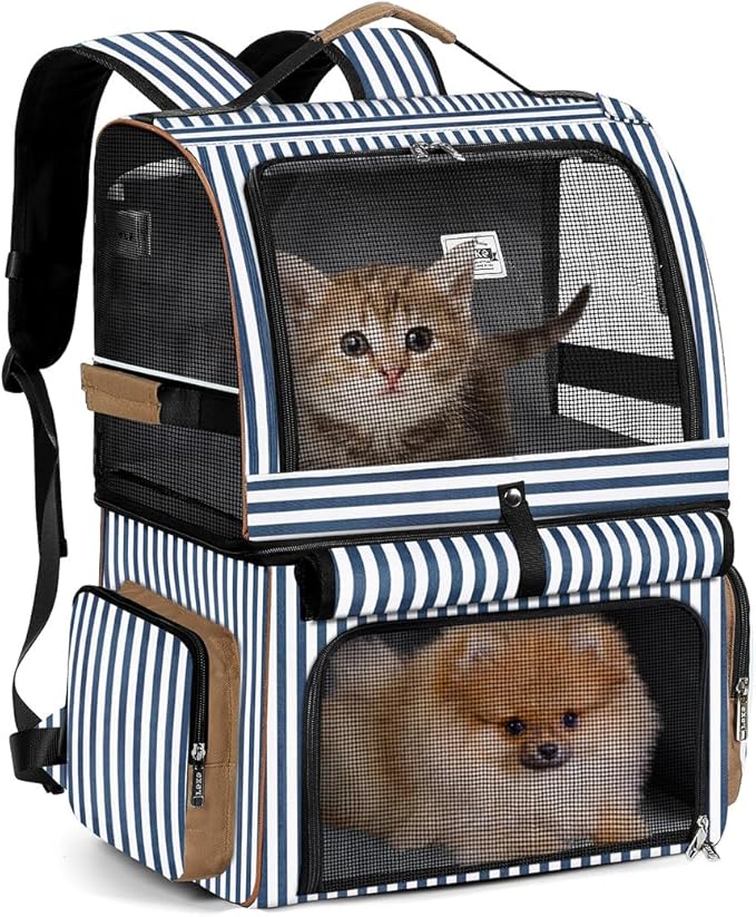 Lekebobor Double Cat Backpack Carrier by LEKEBOBOR
