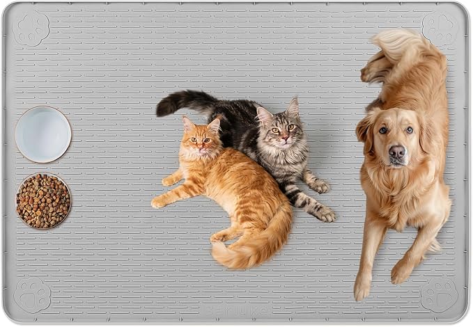 Cat Food Mat, Floor Protection by Bartuke