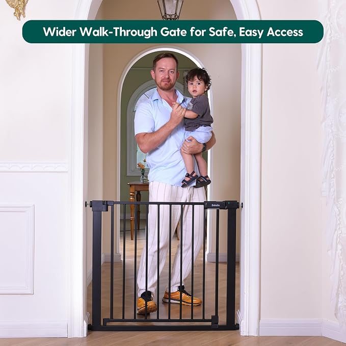 BABELIO Baby Gate for Doorways and Stairs, 36-41" Pet Gate - Image 2