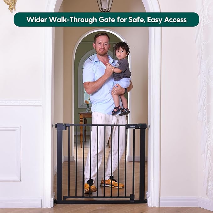 BABELIO Baby Gate for Doorways and Stairs, 31-36" Pet Gate - Image 2