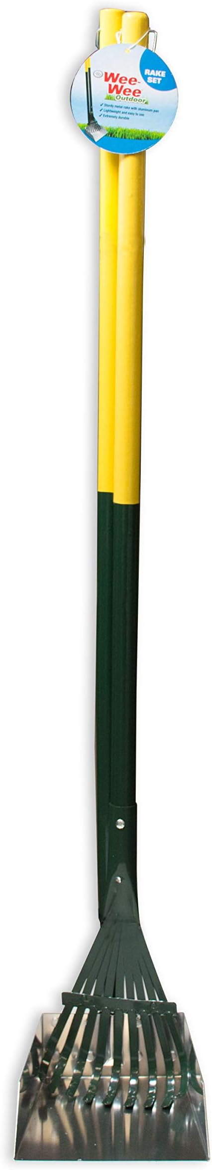 Four Paws Stainless Steel Long-Handled Dog Pooper Scooper Rake & Pan 2 Piece Set - Image 5