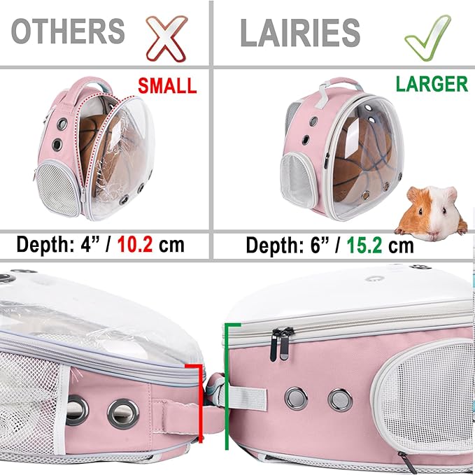 Portable Small Animal Backpack Travel Breathable Pet Carrier Bag Cages - Image 2