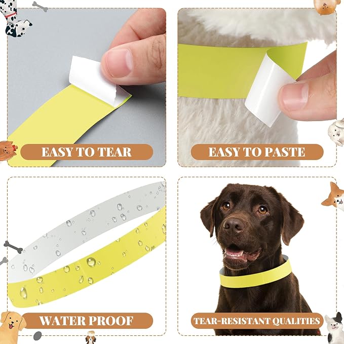 500 Count 20inch Adjustable Paper Dog Collars - Image 3