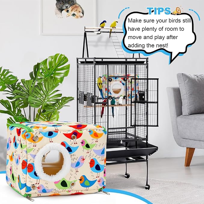 Cotton Bird Bed & Hammock for Cage - Image 7