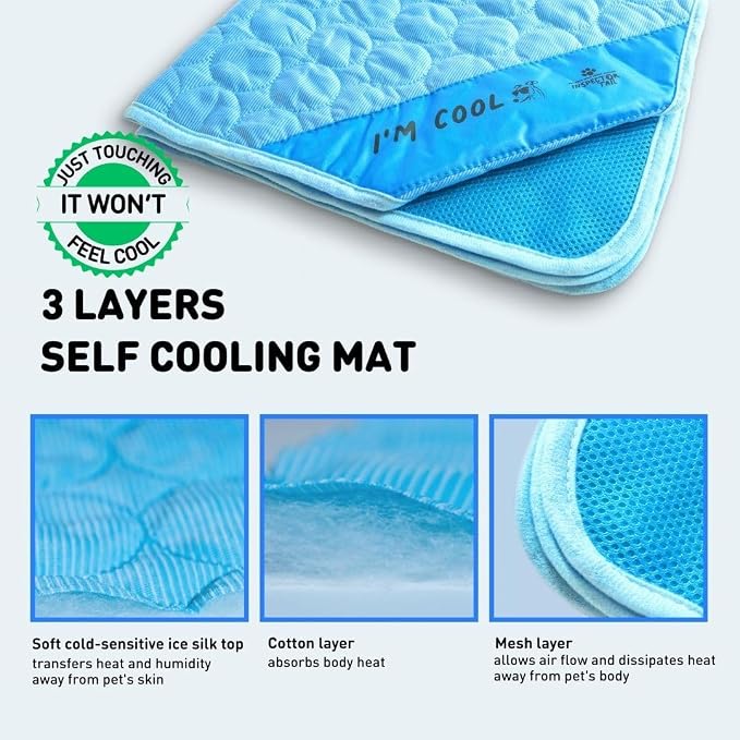 INSPECTOR TAIL Self Cooling & Traveling Mat + Free String Bag Pack/Washable & - Image 3