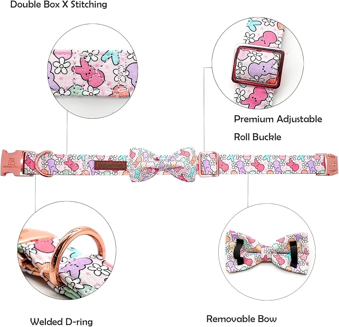 Lionheart glory Dog Bow Collar Easter Day Dog Collar - Image 2