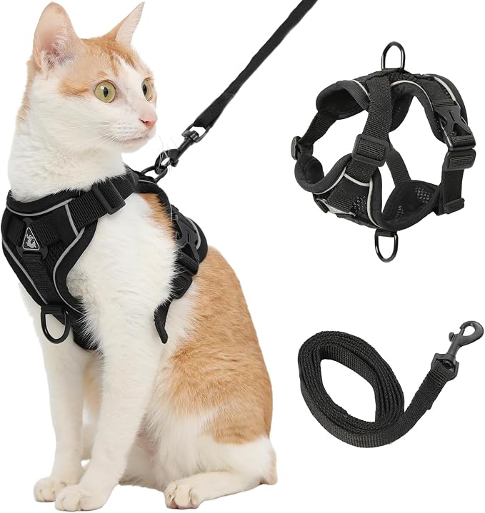 Cat Harness and Leash, Reflective Cat Harness Escape Proof by Kodervo