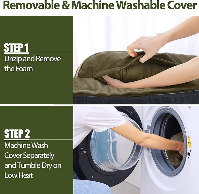 Orthopedic Dog Beds for Large Sized Dogs, Waterproof Egg Crate Foam Large Dog - Image 5