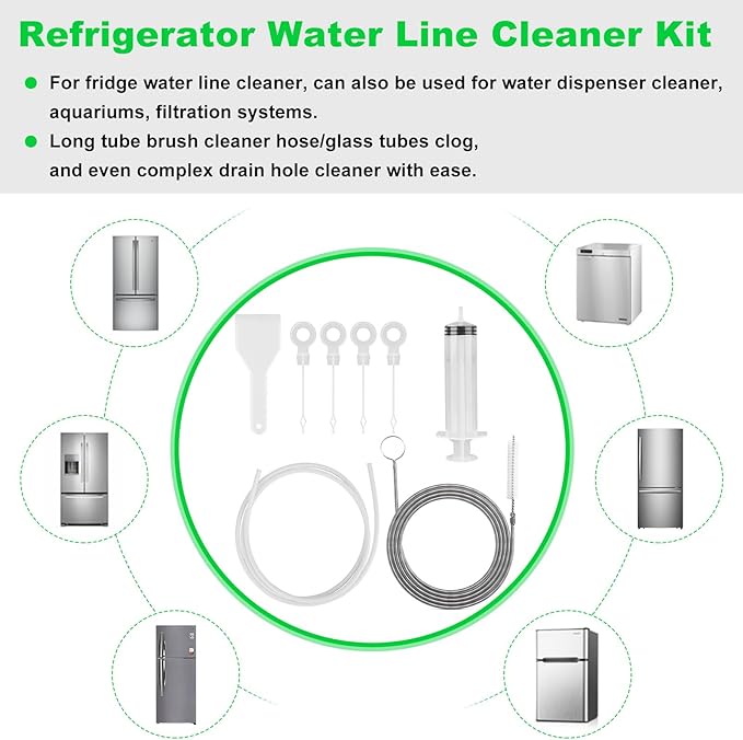 8 PCS Refrigerator Drain Cleaning Tool - Image 2