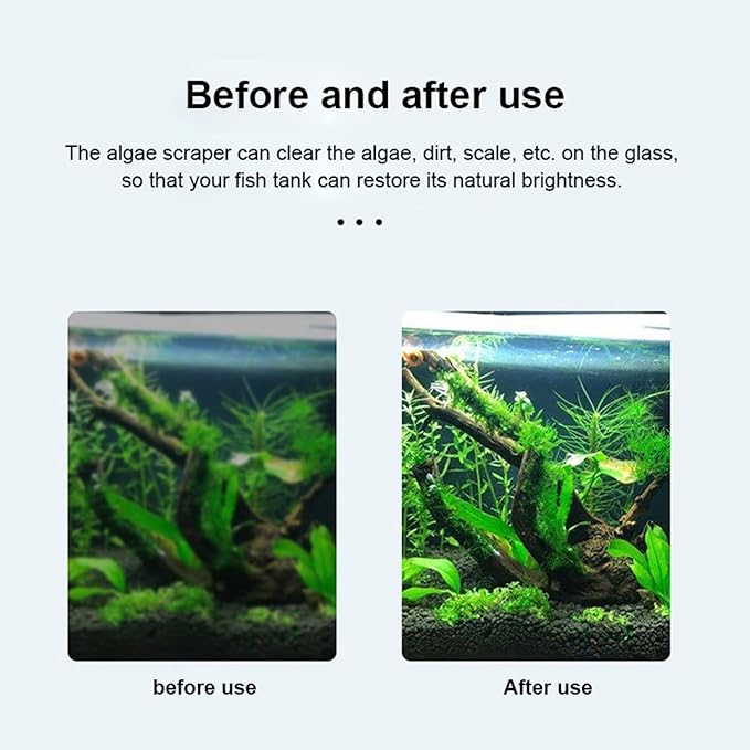 Algae Scraper for Glass Aquarium, Aquarium Razor Scraper - Image 6