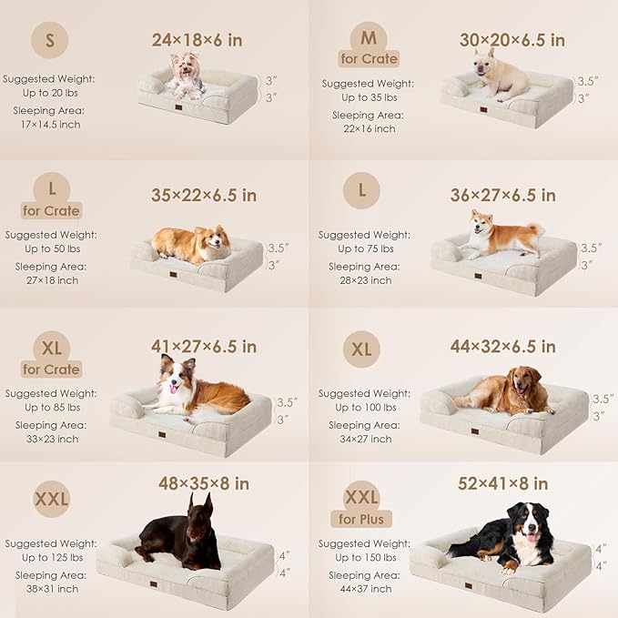 EHEYCIGA Orthopedic Dog Beds for Extra Large Dogs, Waterproof Memory Foam XXL - Image 2