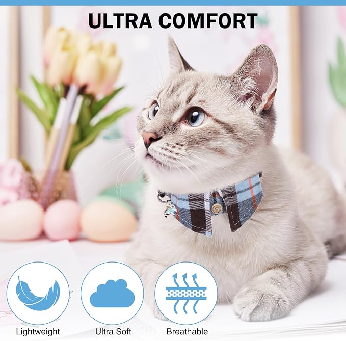 Cat Collar with Bells Breakaway, Shirt Cat Collar - Image 3