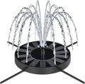 Solar Fountain Pump with Spray Height Adjustment, Upgrade Glass Solar Bird Bath by SEIRMEP