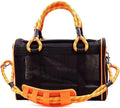 Buddy's Best Airline Approved Pet Carrier – Black & Orange Heavy Duty, Fits by Buddysbest
