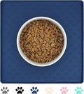 Ptlom Pet Placemat for Dog and Cat, Waterproof Non-Slip Silicone Feeding Bowl by PTLOM