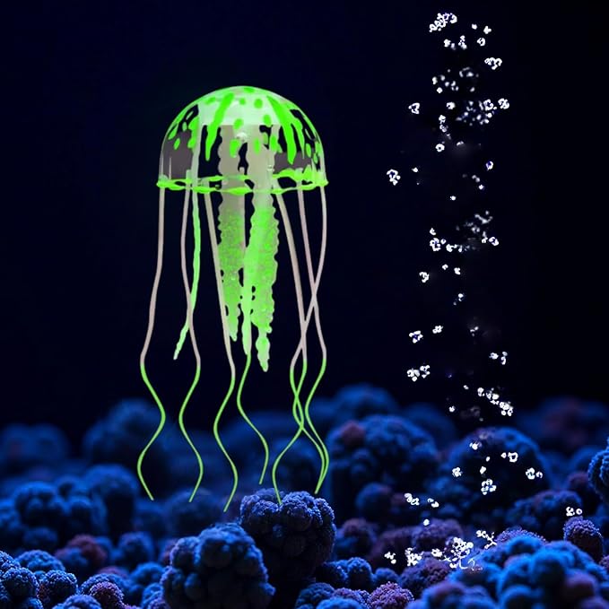 4-Pack Silicone Fluorescent Aquarium Plants & Decor - Image 8