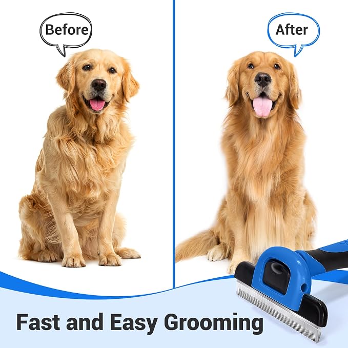 MIU COLOR Pet Grooming Brush, Deshedding Tool - Image 4