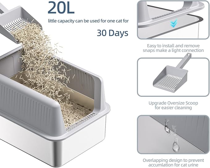 Stainless Steel Cat Litter Box - Image 4