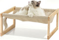 FUKUMARU Dog Bed, Large Breathable Elevated Cat Hammock, Wooden Cat Beds by FUKUMARU