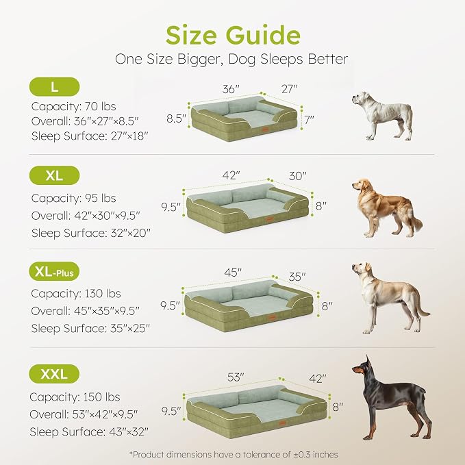 XXL Dog Bed for Extra Large Dogs, Giant Orthopedic Dog Bed - Image 8