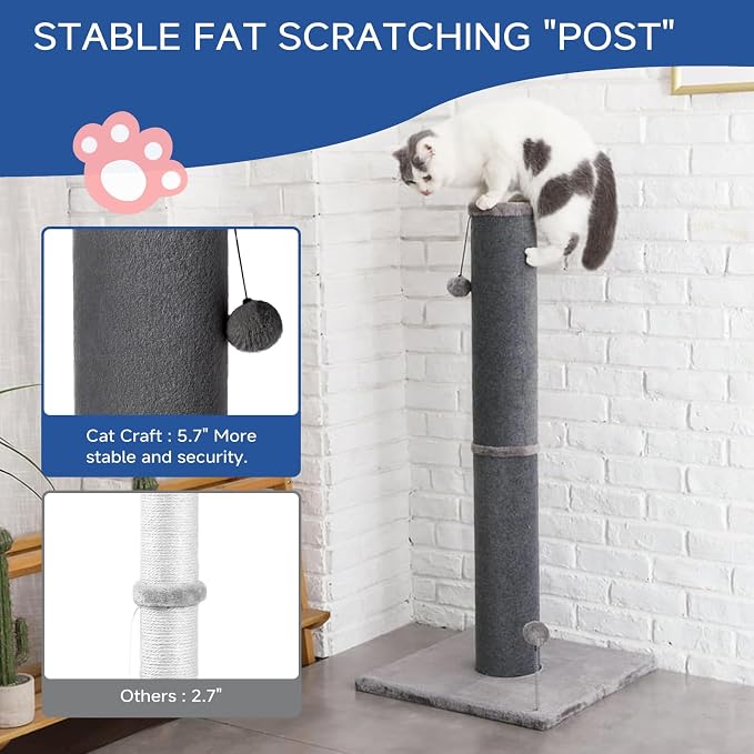 Cat Craft Cat Scratching Post Carpet Scratching Post 41" - Image 2