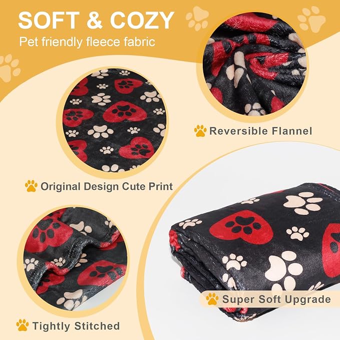 Dog Blankets for Large Dogs, Fuzzy Soft Pet Mat Throw Cover for Kennel Crate Bed - Image 2
