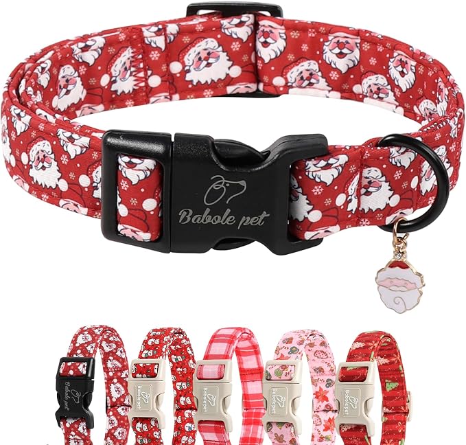 Christmas Dog Collar by Babolepet