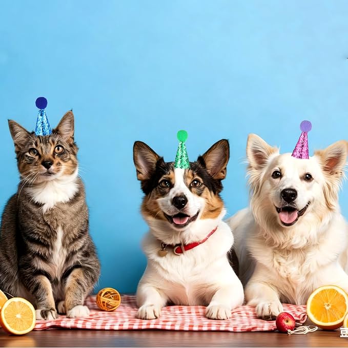 10PCS Small Party Hats for Stuffed Animals, Mini Birthday Hats for Stuffed - Image 5