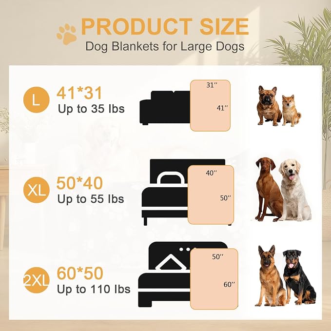 Dog Blanket, Soft Fleece Dog Blankets - Image 6