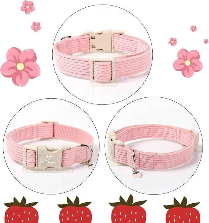 Cute Corduroy Dog Collar