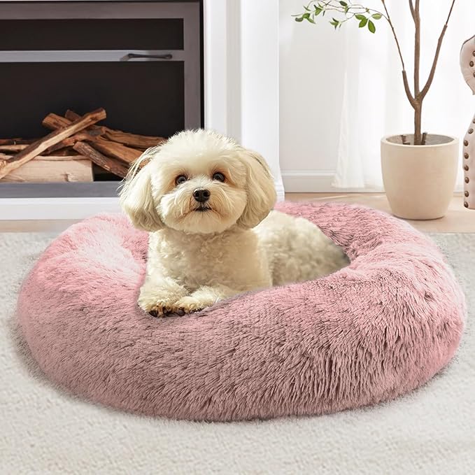 JOLLYVOGUE Calming Dog Bed for Small Dogs by JOLLYVOGUE