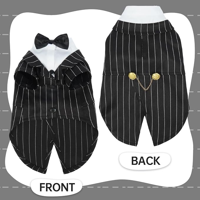 QBLEEV Cat Tuxedo Suit, Sphynx Cat Suit - Image 3