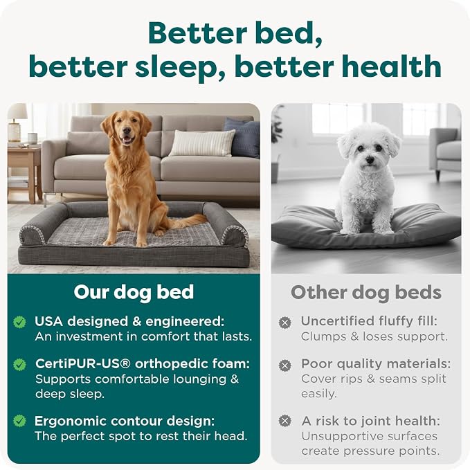 Furhaven Orthopedic Dog Bed for Large Dogs w/ Removable Bolsters & Washable - Image 7